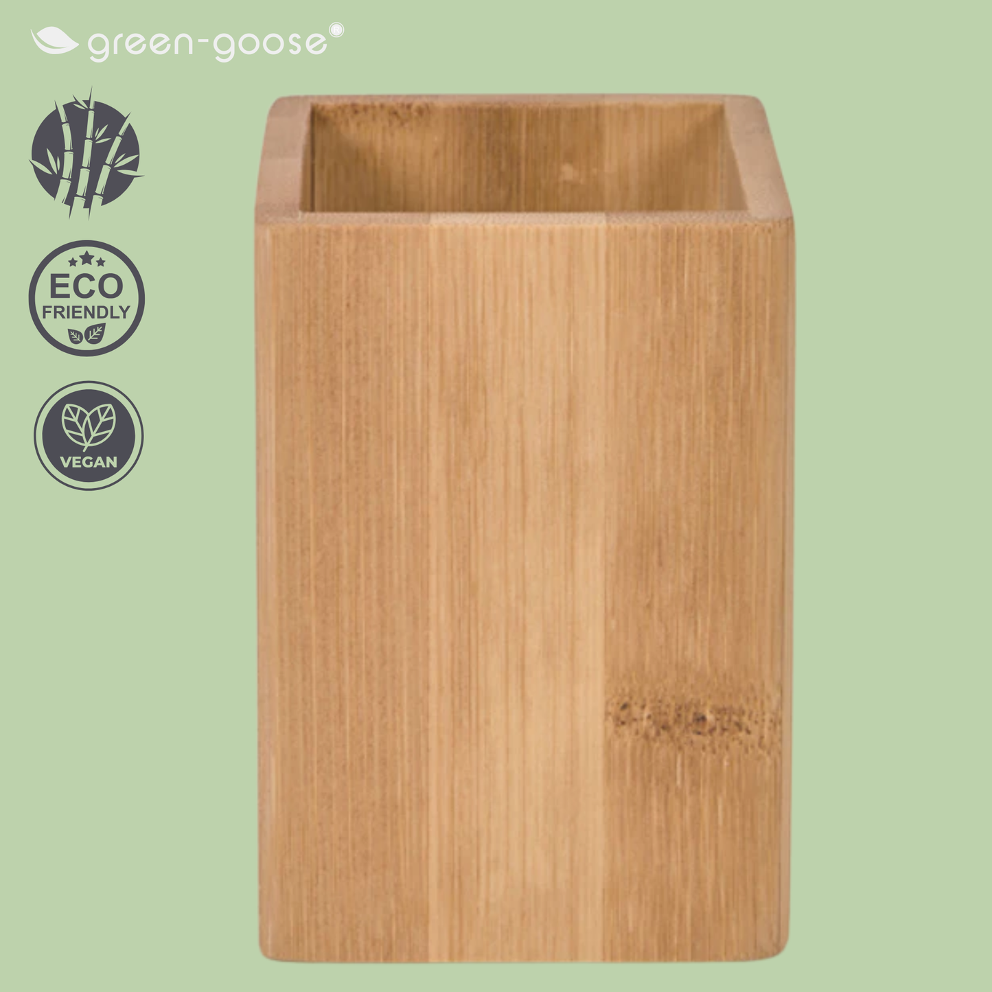 Bamboe Tandenborstelhouder met 4 Castor Tandenborstels