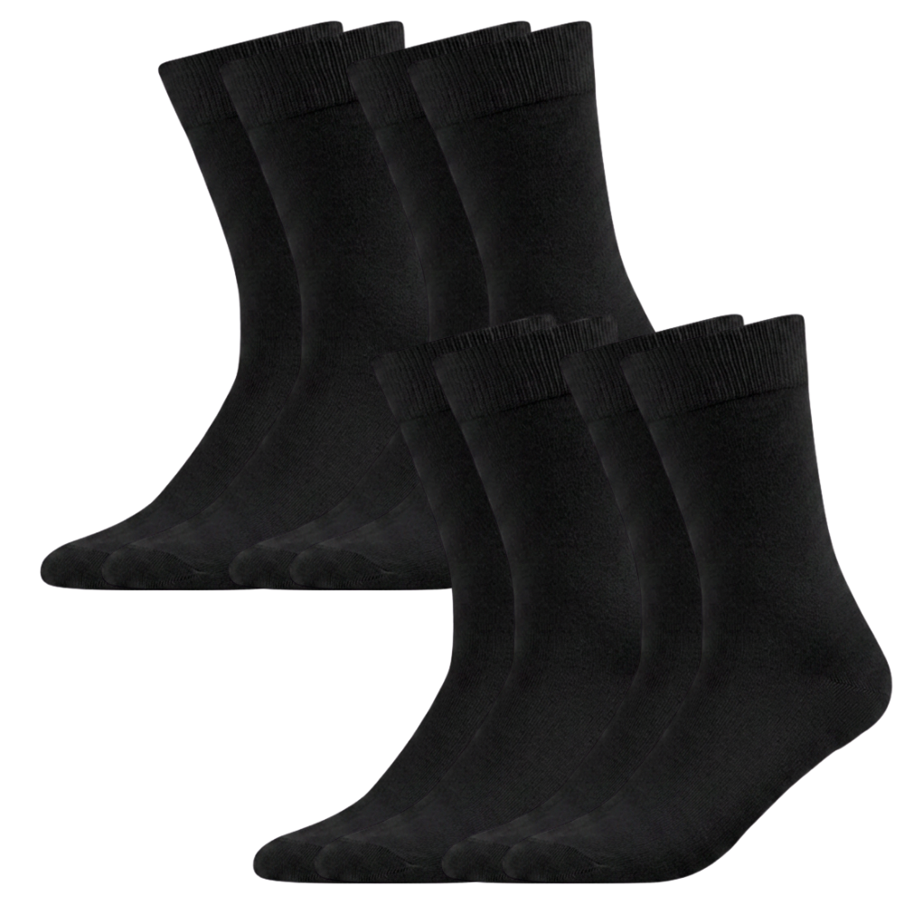 green-goose Bamboo Unisex Socks - 2 Pairs - Black - 95% Bamboo