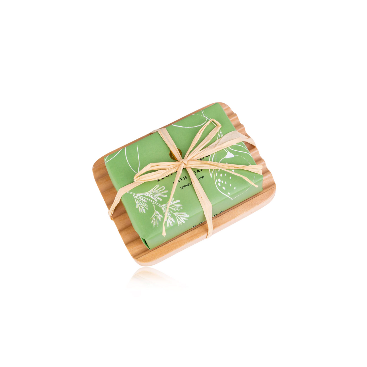 Soap with Olive Tree Wood Soap Holder | Lavender, Rose