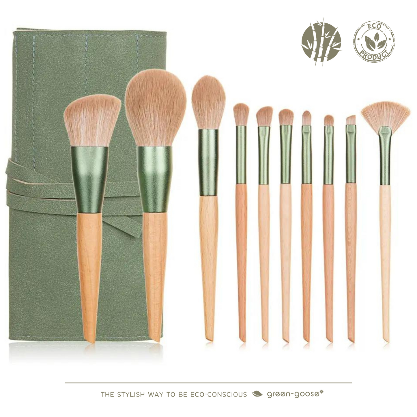 Make Up Brush Set with Bag | 10 pieces 
