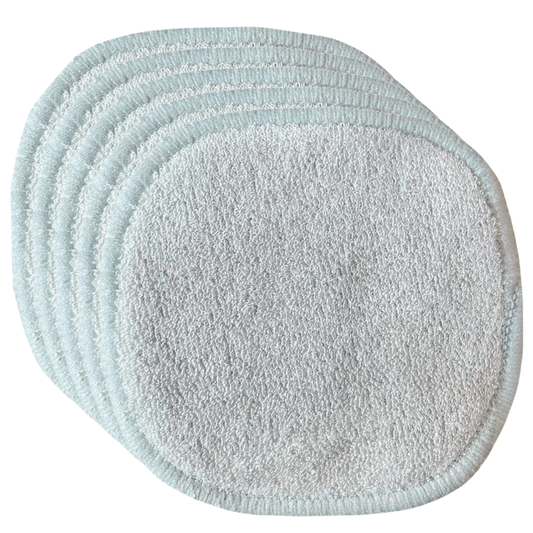 Reusable XL Bamboo Organic Cotton 3-layer Cotton Pads | 5 Pieces | Medium