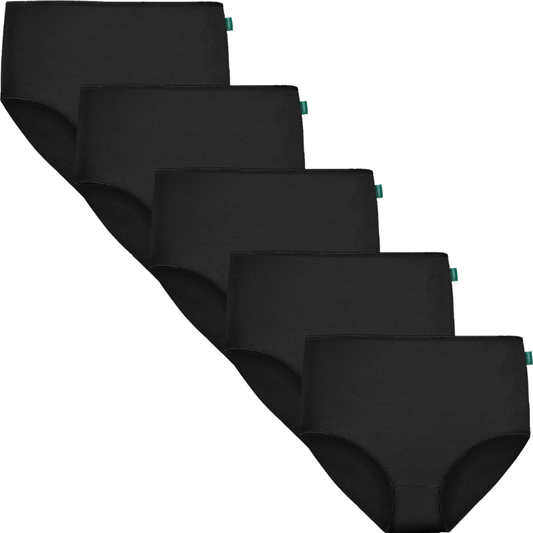 Gaubert  Dames Bamboe Slips - Naadloos - Zwart - 5-pack
