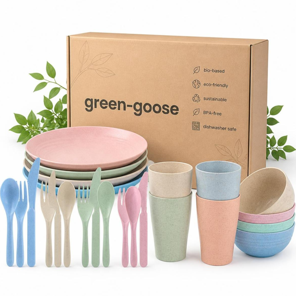 Biobasiertes Picknick-Set