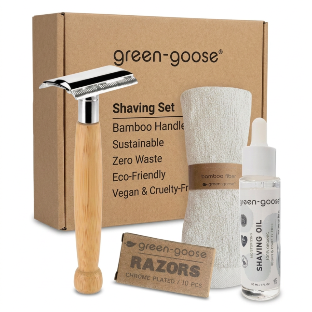 Shaving Set with Shaving Oil | Rose gold