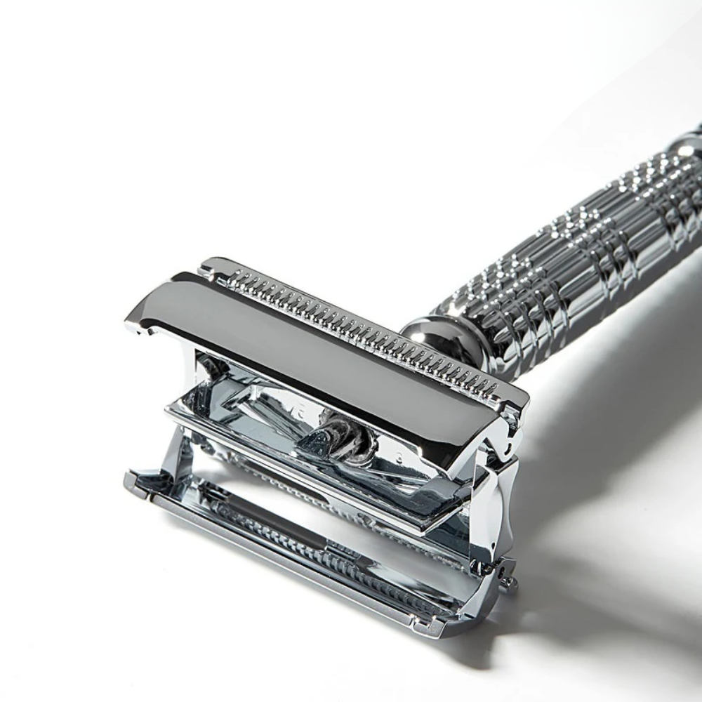 Classic Shaving Set | Silver Butterfly clasp