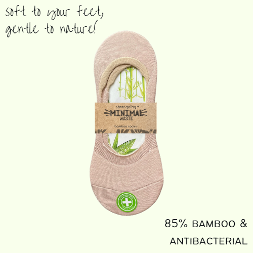 5 Pairs of Bamboo Footies | Ladies | Cream | 35-39
