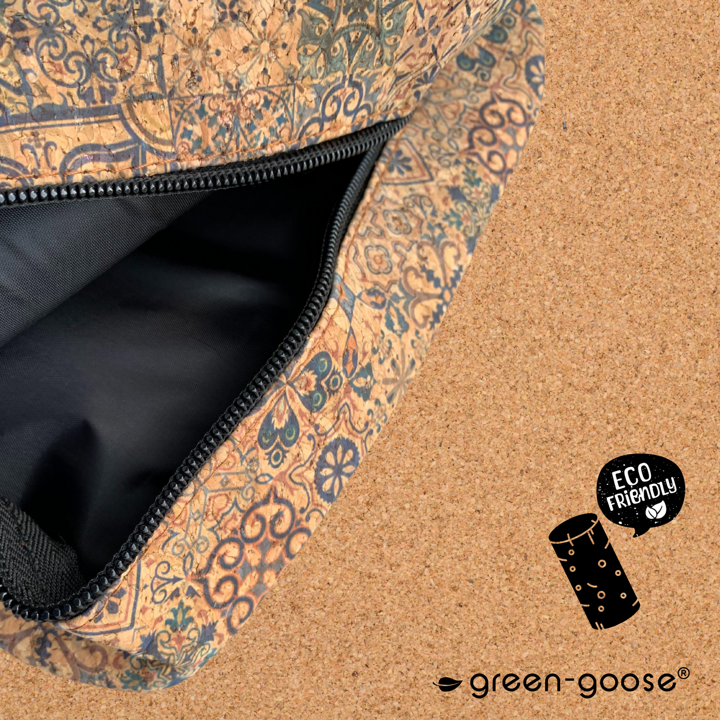 Cork Shoulder Bag | Angled Tile