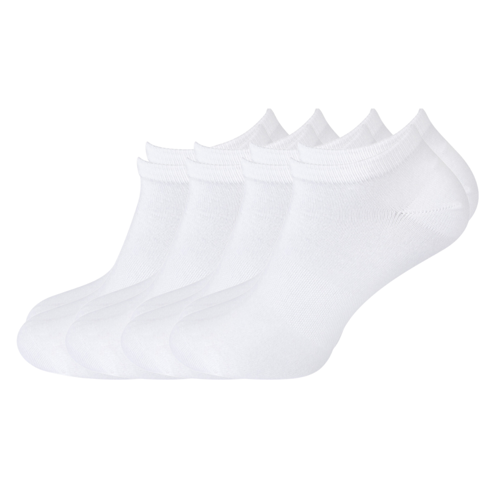 green-goose Bamboo Ankle Socks Men - 5 Pairs - White - 95% Bamboo