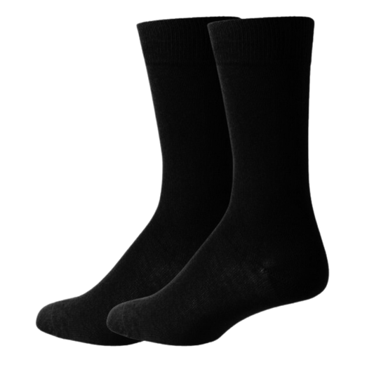 Bamboo Socks | 2 Pair | Black | 39-44