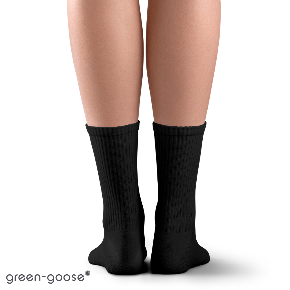 green-goose Bamboe Unisex Sokken - 2 Paar - Zwart - 95% Bamboe