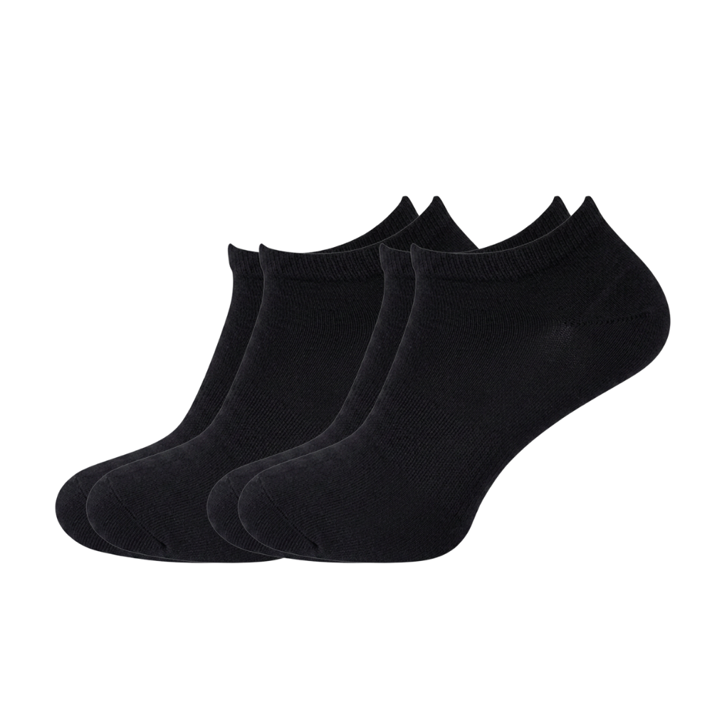 green-goose Bamboo Ankle Socks Men - 5 Pairs - Black - 95% Bamboo