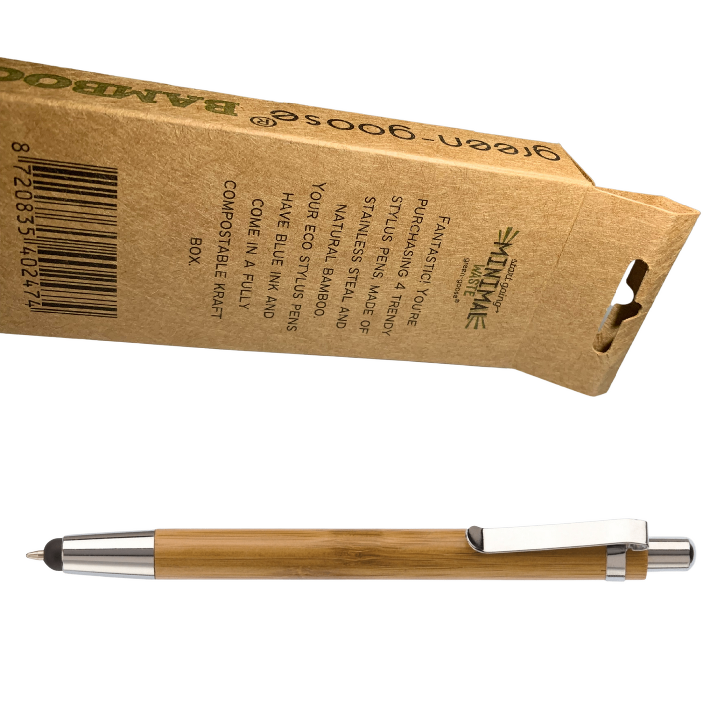 Bamboo Stylus Pen | 4 pieces