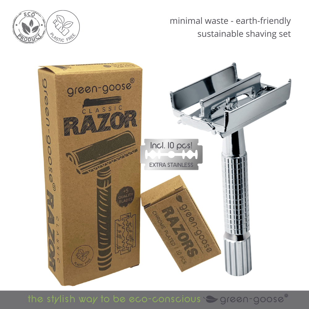 Classic Shaving Set | Silver Butterfly clasp